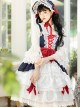 Snow White Slight Flower Marriage JSK Gorgeous Court Classic Lolita Sling Dress