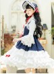 Snow White Slight Flower Marriage JSK Gorgeous Court Classic Lolita Sling Dress