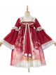 Chinese Style Red-crowned Crane Printing Classic Lolita Long Sleeve Dress