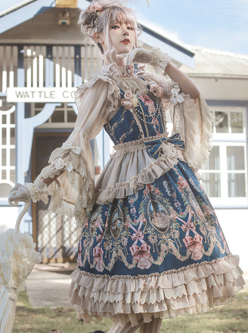 Fairytale Town Dance Party Series JSK Tea Party Classic Lolita Sling Dress