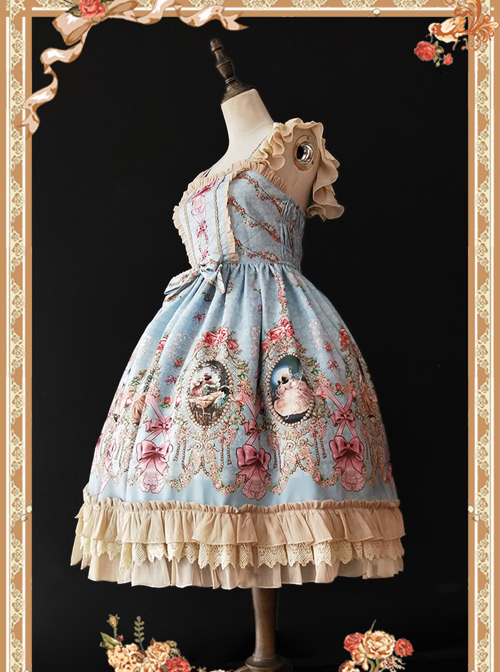 Fairytale Town Dance Party Series JSK Tea Party Classic Lolita Sling Dress