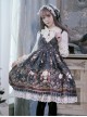 Bunnies In Pokerland Series JSK Cotton Printing Sweet Lolita Sling Dress