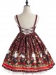 Bunnies In Pokerland Series JSK Cotton Printing Sweet Lolita Sling Dress