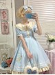 Small Sea Whale Series Doll Collar Embroidery School Lolita Short Sleeve Dress