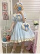 Small Sea Whale Series Doll Collar Embroidery School Lolita Short Sleeve Dress