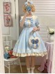 Small Sea Whale Series Doll Collar Embroidery School Lolita Short Sleeve Dress