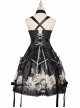 Pirate Boat Series JSK Retro Darkness Punk Lolita Sling Dress