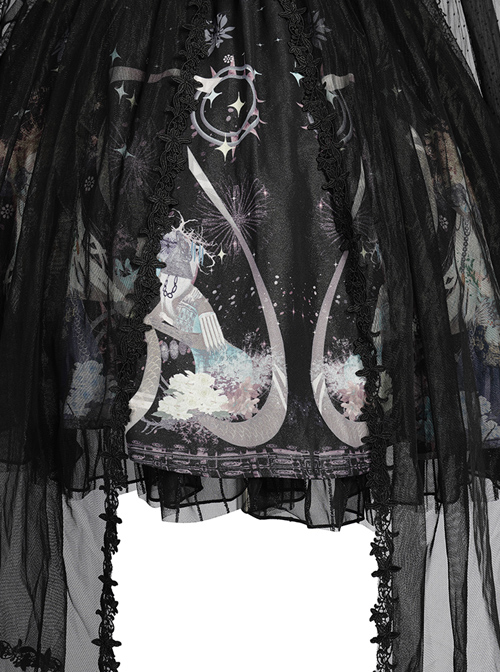 Virgin Flower Series JSK Gothic Lolita Light Hanayome Tea Party Sling Dress
