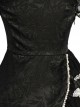 Damask Series OP Chinese Style Black Short Cheongsam Retro Elegant Gothic Lolita Short Sleeve Dress