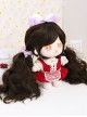 Cotton Doll 20cm Cute Doll Accessories Brown Long Curly Lolita Wigs