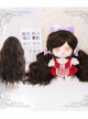 Cotton Doll 20cm Cute Doll Accessories Brown Long Curly Lolita Wigs