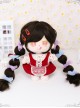 Cotton Doll 20cm Cute Doll Accessories Brown Long Curly Lolita Wigs