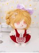 Cotton Doll 20cm Cute Doll Lolita Accessories Sunflower Orange Long Curly Wigs