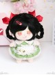 Cotton Doll 20cm Cute Doll Lolita Accessories Mini Sylvia Black Long Curly Wigs