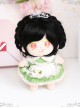 Cotton Doll 20cm Cute Doll Lolita Accessories Mini Sylvia Black Long Curly Wigs