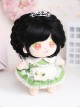 Cotton Doll 20cm Cute Doll Lolita Accessories Mini Sylvia Black Long Curly Wigs
