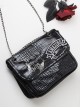 Locomotive Style Cool Hot Girl Style Punk Lolita Black Shoulder Bag