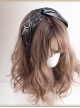 Black Sweet Hot Girl Style Chain Punk Lolita Bowknot Headband