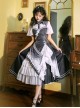 Solitary Crane Cries Series OP Chinese Style Cheongsam Elegant Light Classic Lolita Short Sleeve Dress