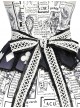 Black White Alice Series JSK Retro Splicing Punk Lolita Sling Dress