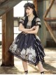 Pirate Boat Series OP Retro Irregular Big Hem Punk Lolita Short Sleeve Dress