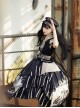 Pirate Boat Series OP Retro Irregular Big Hem Punk Lolita Short Sleeve Dress