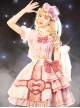 Pink Sniper Series OP Idol Singing Clothing Pink Plaid Sweet Lolita Short Sleeve Set