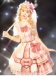 Pink Sniper Series OP Idol Singing Clothing Pink Plaid Sweet Lolita Short Sleeve Set