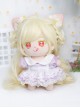 Cotton Doll 20cm Doll Sweetie Light Golden Long Curly Wig Cute Doll Lolita Wigs