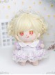 Cotton Doll 20cm Doll Sweetie Light Golden Long Curly Wig Cute Doll Lolita Wigs