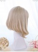 Golden Gentle Slightly Curly Short Wig Classic Lolita Wigs