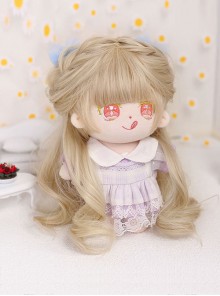 Cotton Doll 20cm Cute Doll Lolita Accessories Little Tara Golden Curly Doll Wigs