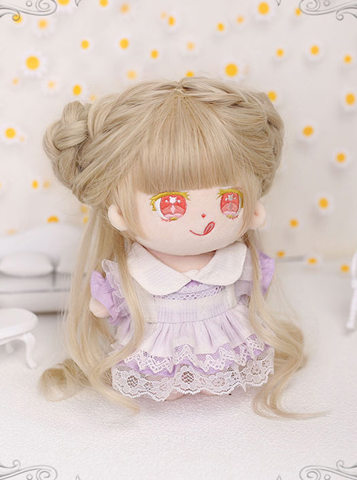 Cotton Doll 20cm Cute Doll Lolita Accessories Little Tara Golden Curly Doll Wigs