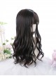 Dark Brown Long Curly Wig Classic Lolita Daily Style Wigs