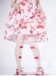 Strawberry Bow Tie Series Summer Bowknot Sweet Lolita Glass-silk Ultra-Thin Stockings