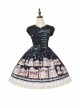 Box Theater Series OP Printing Embroidery Normal Waist Doll Collar Classic Lolita Dress