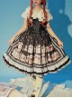 Box Theater Series JSK Printing Embroidery Normal Waist Classic Lolita Sling Dress