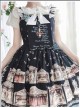 Box Theater Series JSK Printing Embroidery Normal Waist Classic Lolita Sling Dress