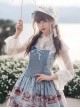 Box Theater Series JSK Printing Embroidery Normal Waist Classic Lolita Sling Dress