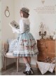 Box Theater Series JSK Printing Embroidery Normal Waist Classic Lolita Sling Dress