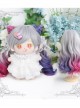 Cotton Doll 20cm Cute Lolita Accessories Little Butterfly Multicolor Gradient Curly Doll Wigs