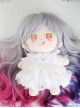 Cotton Doll 20cm Cute Lolita Accessories Little Butterfly Multicolor Gradient Curly Doll Wigs