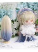 Cotton Doll 20cm Cute Doll Lolita Accessories Little Dream Aurora Color Multicolor Gradient Doll Wigs