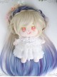 Cotton Doll 20cm Cute Doll Lolita Accessories Little Dream Aurora Color Multicolor Gradient Doll Wigs