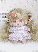 Cotton Doll 20cm Cute Doll Lolita Accessories Light Green Curly Doll Wig