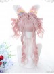 Cute Strawberry Daily Gentle Pink Long Curly Wig Sweet Lolita Wigs