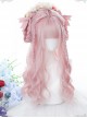 Cute Strawberry Daily Gentle Pink Long Curly Wig Sweet Lolita Wigs