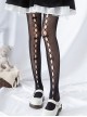 Summer Fishnet Socks Hollow Out Bowknot Pure Color Classic Lolita Pantyhose