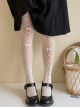 Summer Fishnet Socks Hollow Out Bowknot Pure Color Classic Lolita Pantyhose