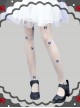 Summer Thin Blue Butterfly Printing Retro Gothic Lolita Pantyhose